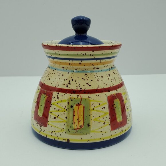 Pfaltzgraff Sedona Creamer & Sugar Bowl with Lid Speckled Creamer Set - Picture 11 of 15